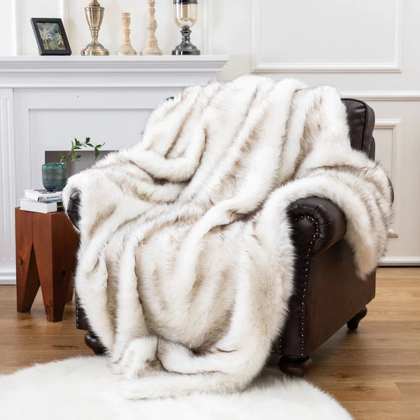 Mallo Platinum Faux Fur Blanket